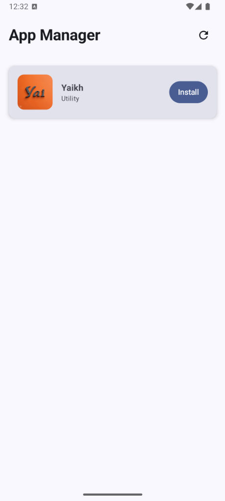 App Manager Screen